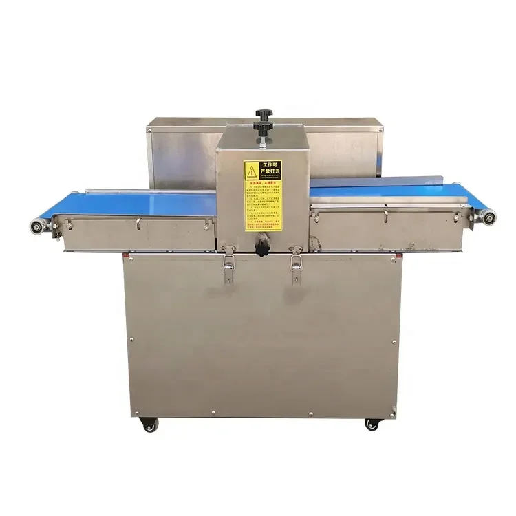 Commercial Electric Fresh Meat Cube Cutter Slicer Meat Cutting Machine Automatic Frozen Meat Slicer Bacon Slicing Machine