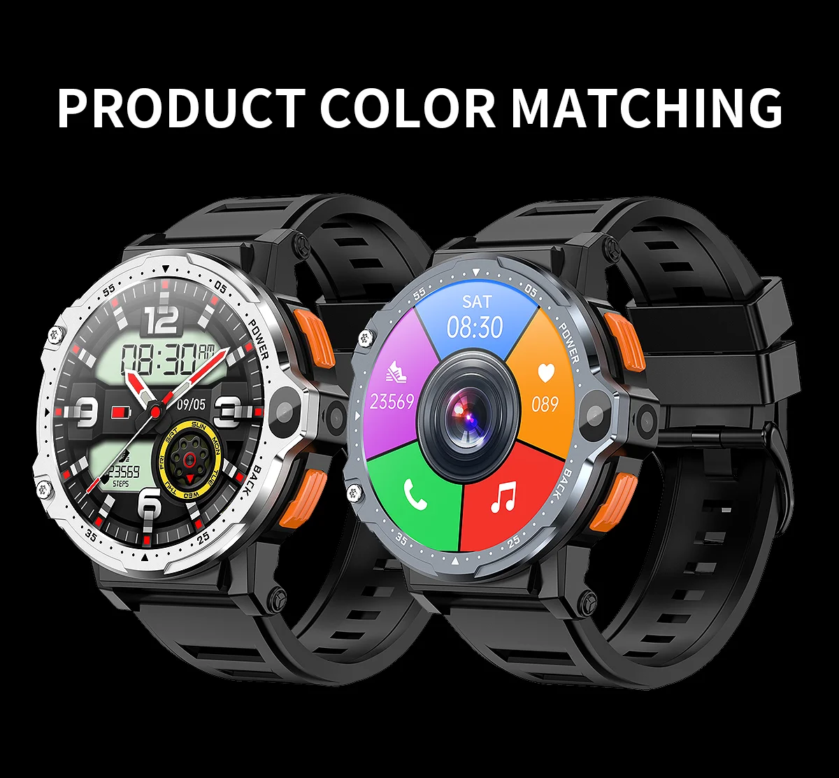 2023 Newest 4G Top Quality 4g+64g  Android HD dual camera   2MP + 5MP wifi Smart Watch With play store Heart Rate Monitoring