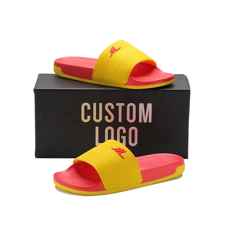 Xsheng Oem Custom Black Slides Summer Footwear Sandal Custom Logo Slippers Cheap Price Good Quality Men Plain Blank Slide Sandal
