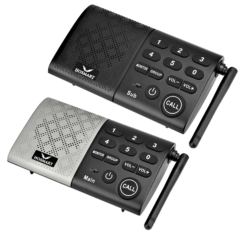 Hosmart беспроводной интерком дальнего действия, портативная беспроводная система внутренней связи, большой радиус действия, 6 каналов для дома