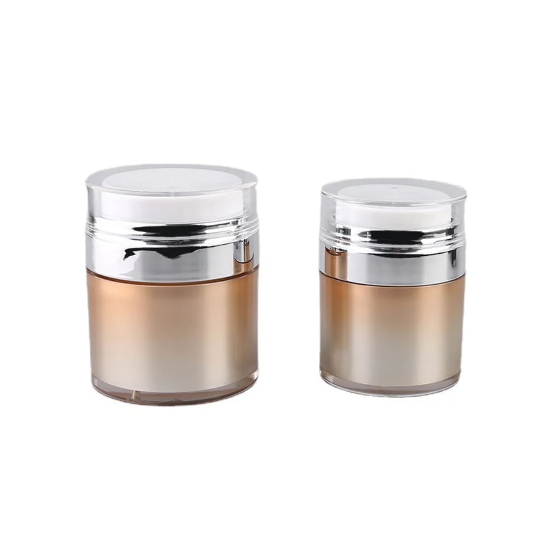 Acrylic Airless Pump Cosmetic Packaging of Cream Jars and Cosmetic Containers