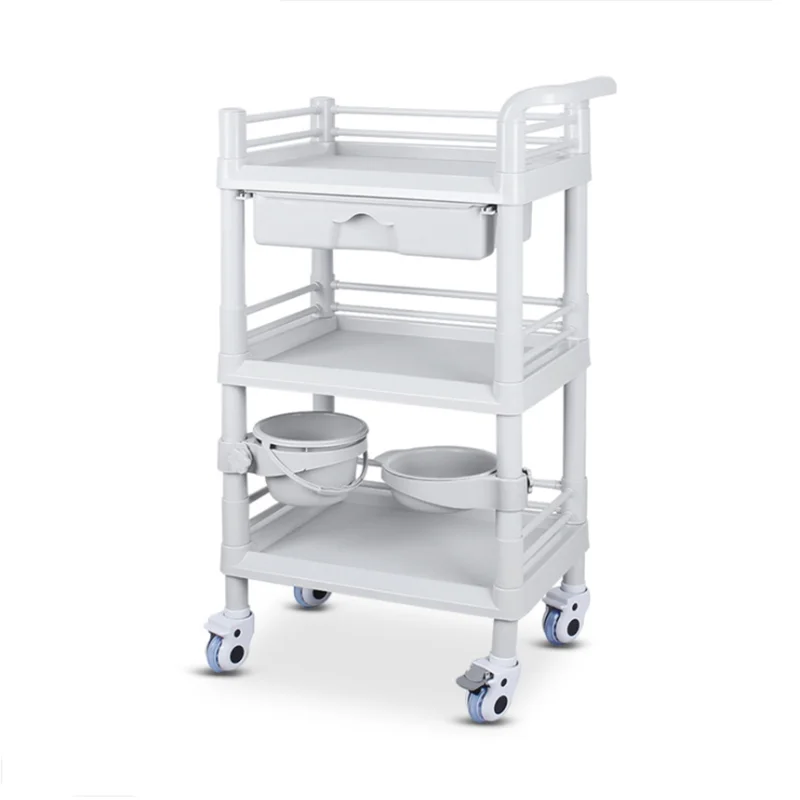 ABS Medical Delivery Cart Medical Utility Cart for Hospital Dental Clinic