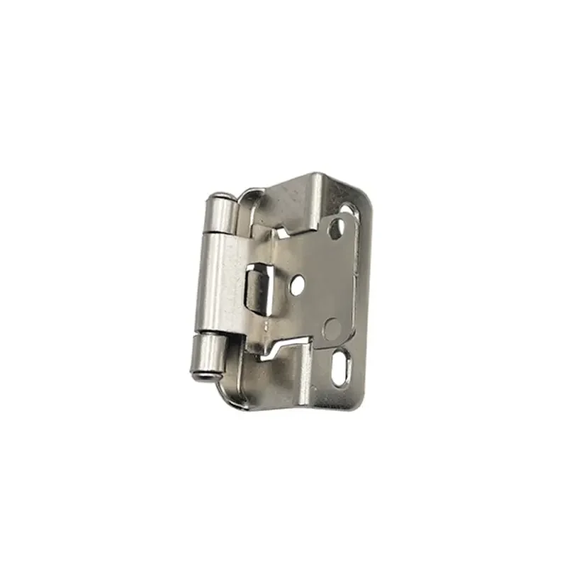 High quality white nickel super anti-rust 1/2 fully enclosed built-in cabinet hinge