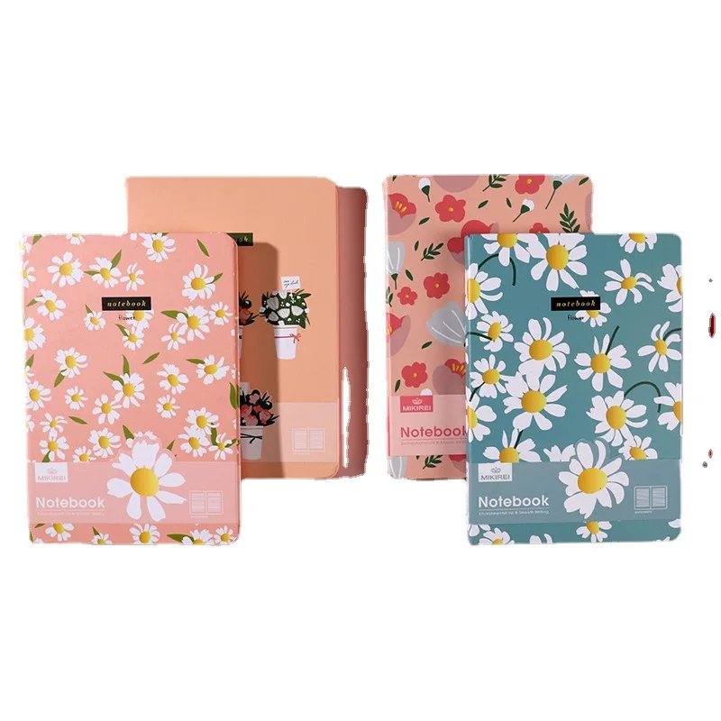 Custom 96 Sheets Student Planner Travel Flower Floral Girl School Stationery Notebook 2994