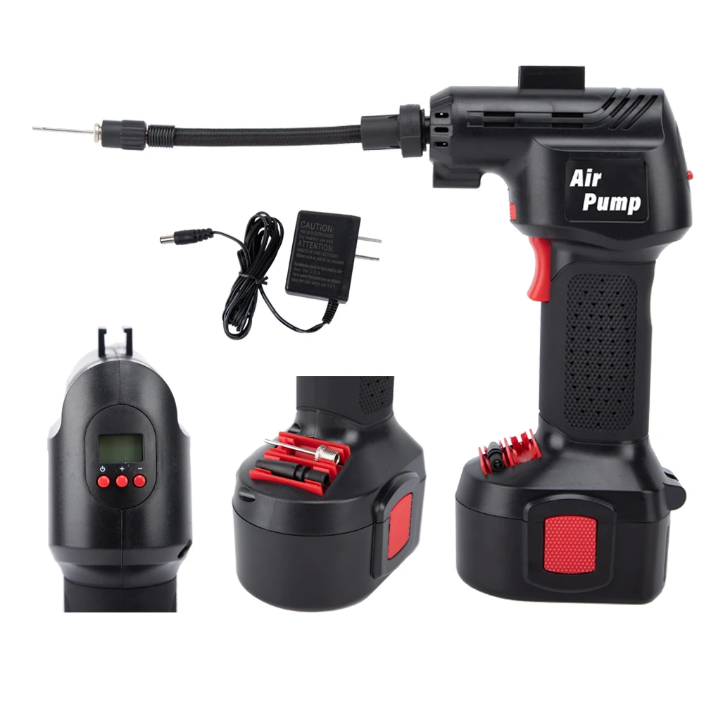 12v 200 psi для автомобиля портативный надувной цифровой беспроводной электрический умный воздушный насос