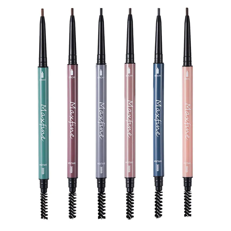 Custom Label Waterproof Ultra Slim Eyebrow Definer Private Label Thin Double Head Eyebrow Pencil