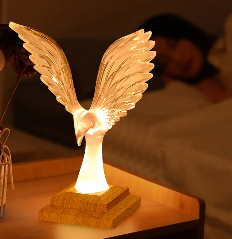 eagle Nightlight  Room Decoration table  Lamp Projector USB LED 3D lights touch control or remote control home dec LAMP MODERN