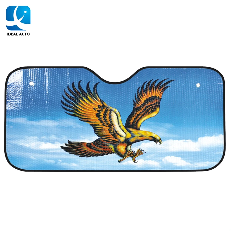 Солнцезащитный козырек для лобового стекла автомобиля с ПЭ-пузырьковой печатью