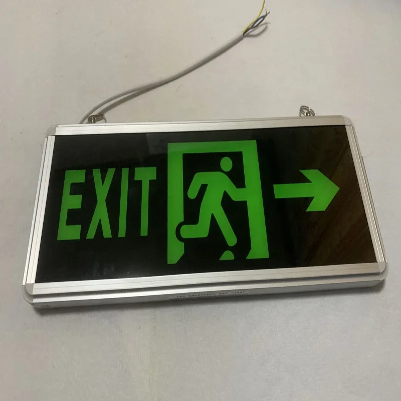 180minutes emergency time 3W LED Emergency Exit Sign Light project lighting solution Exit Sign right lef Emergency Light
