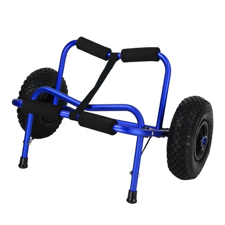 Customized Kayak Accessories Stainless Steel Adjustable Aluminum Canoe Cart Kayak Trolley Cart