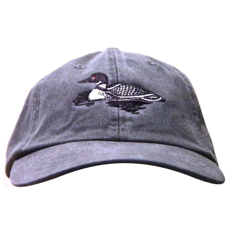 LOON BIRD embroidery dad hat cotton washed custom hats men women distressed vintage baseball cap