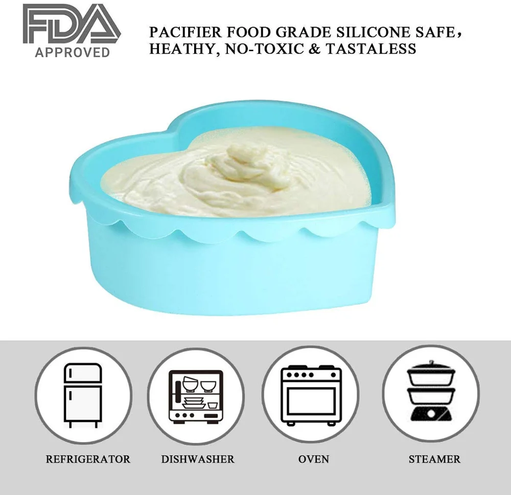 Loving Heart Diy Dessert Mold Western Baking Silicone Cake Mold Kitchen Baking Food Grade Silicone Cake Pan
