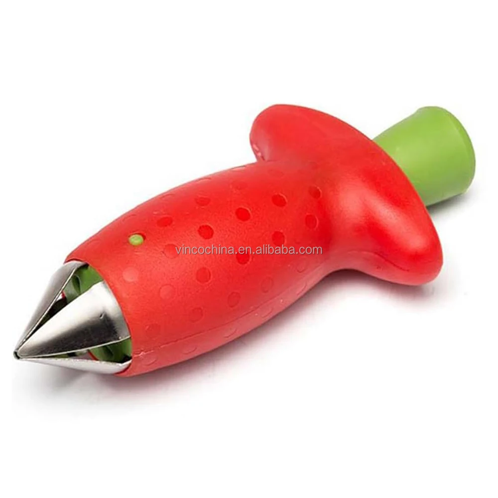 Strawberry Huller Fruit Slicer Cutter Corer Huller Fruit Leaf Stem Remover Tools