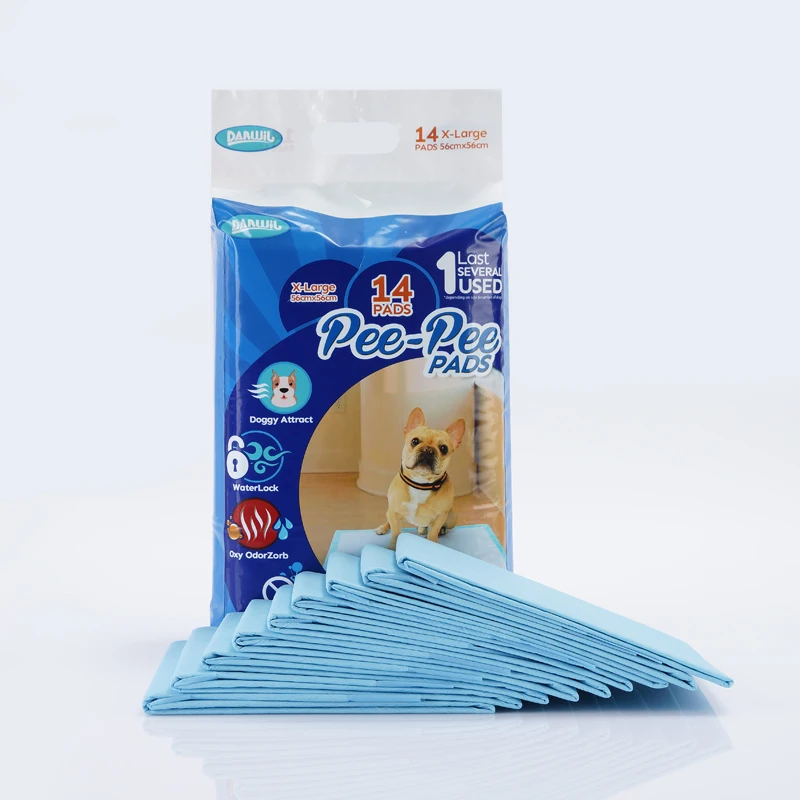 Hot Sale Free Sample Black 5 Layer Leak Proof Dog Wee Wee Pads  60x45 Large Dogs Puppy Training Pad Disposable Pet Pee Pads