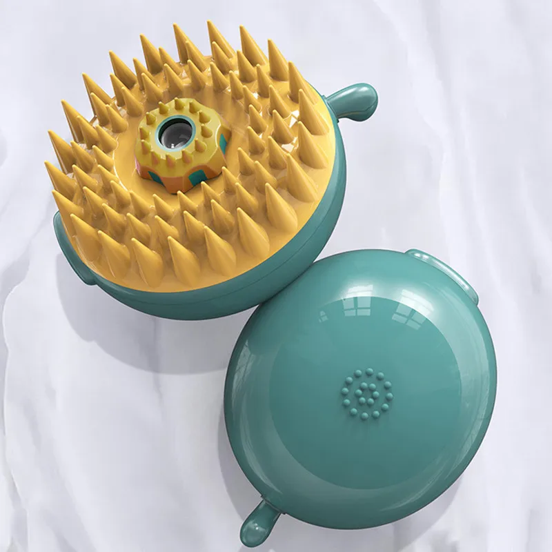 Puffer Fish Shaped Pet Bath Massage Brush Can Put Shower Gel Pet Cleaning Brush