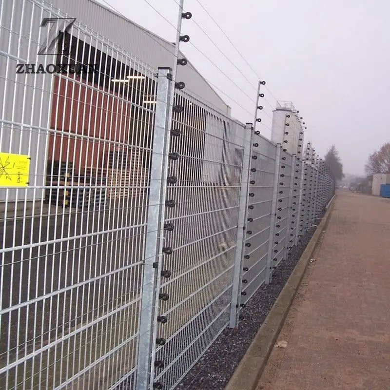 Factory Supply Galvanized Powder Coated 8/6/8 6/5/6 Double Rod Mat Fence Panels For Sale