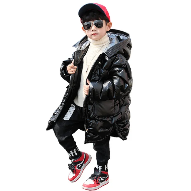 
SE6367 Boutique thick cotton padded solid hooded children jacket coat winter kid boy outerwear 