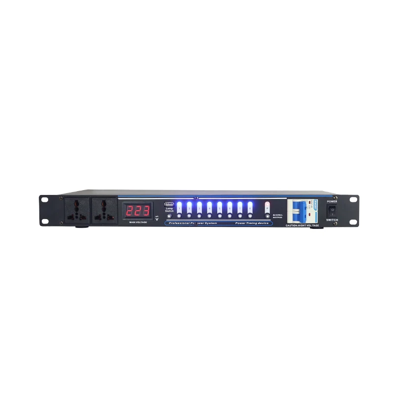 Factory wholesale 8 Outlet 30A power sequencer for stage audio equipment