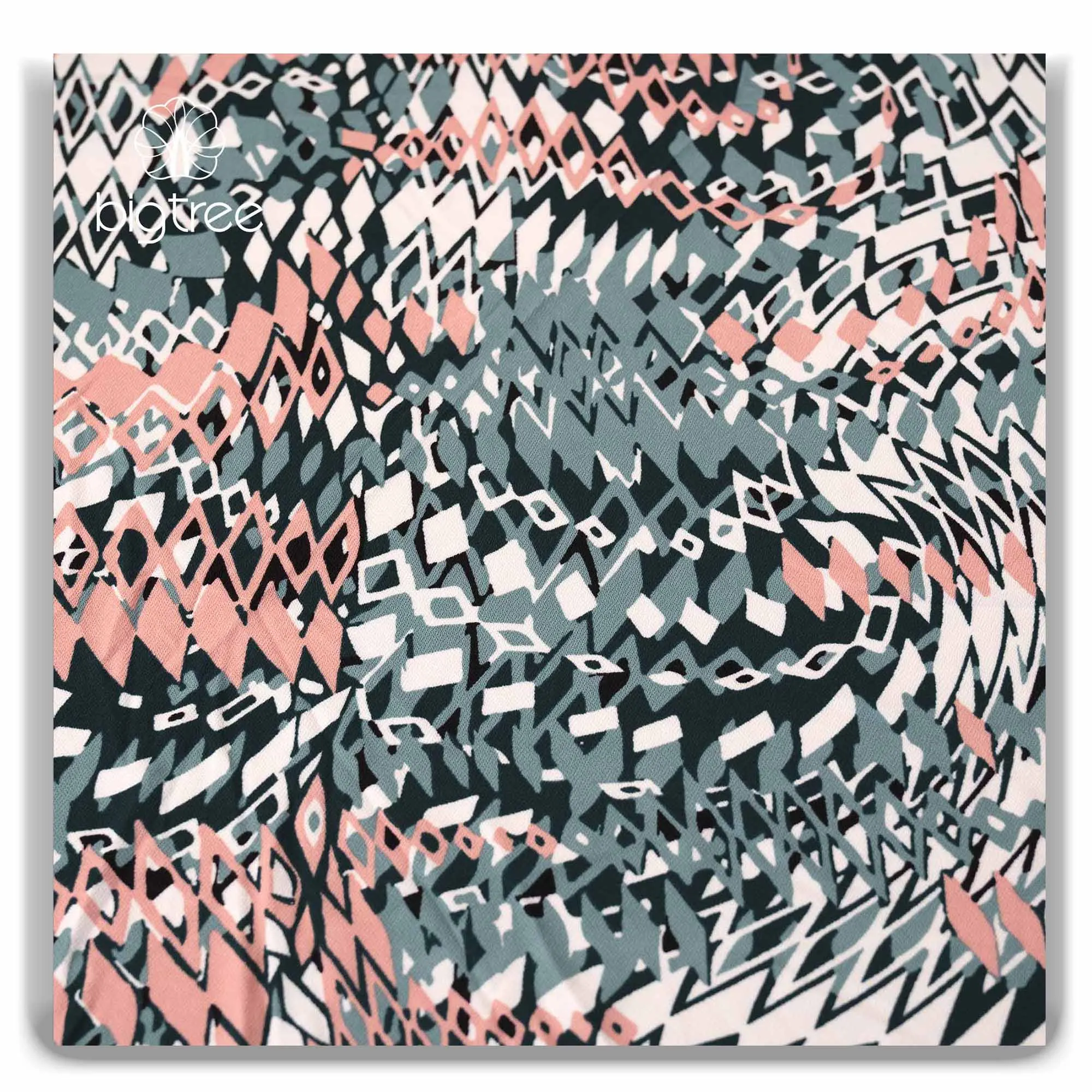 Wholesale  printed knitted blouse skirt  96% polyester 4%Spandex fabric