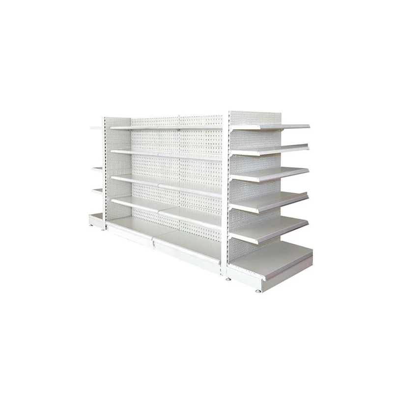 Grocery Supermarket Vegetables Shopping Shelves Display Rack Customized Logo Double-sided Heavy Duty