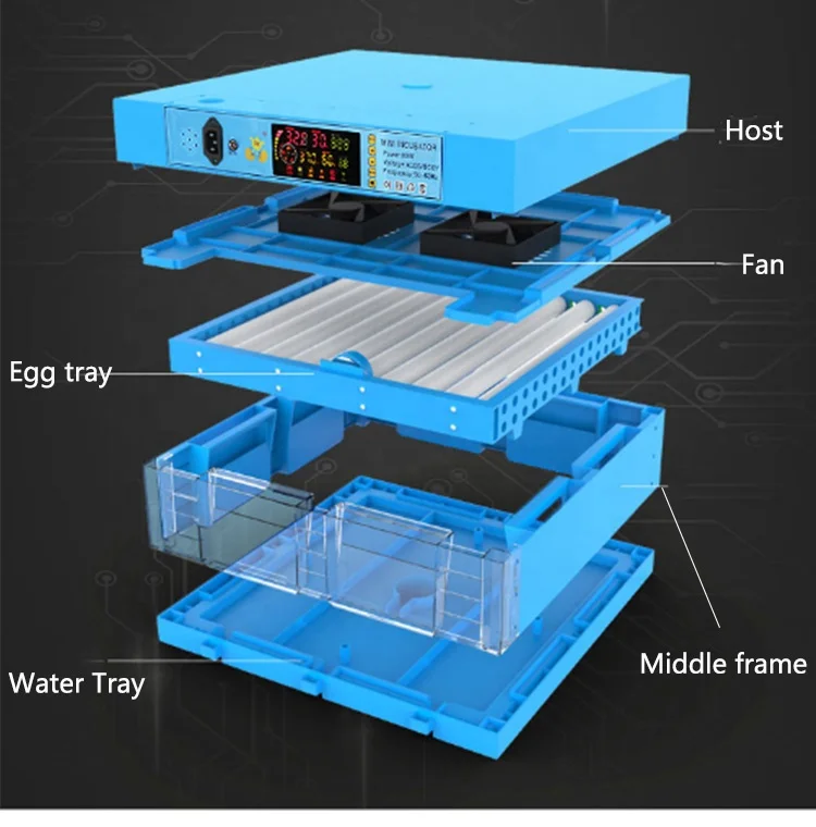 Homemade Diy Mini Chicken Egg Incubator Equipment encubadoras de huevos Egg Incubator Machine 200 Eggs Capacity