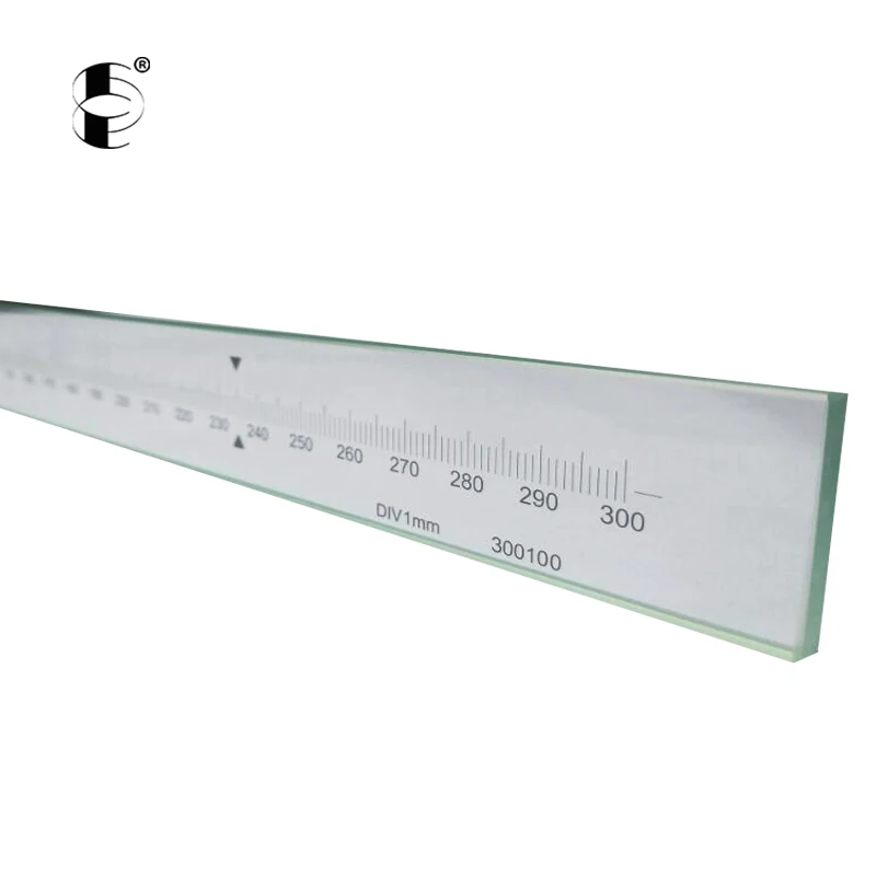 High Recommended Optical Products HCL01-300 Reference Ruler  Glass Linear Scale for Optical Manufacturers