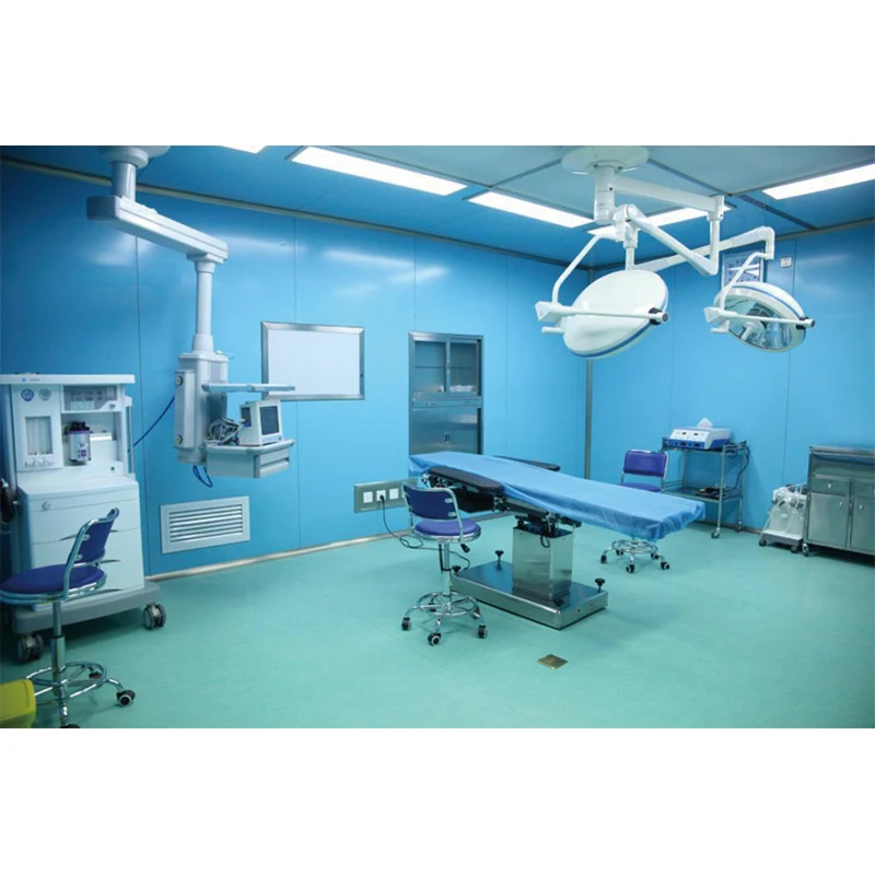 Customized Modern Design Modular OT Room Panel with Quick-Install Sliding Stainless Steel Door Finished Surface Clean Room