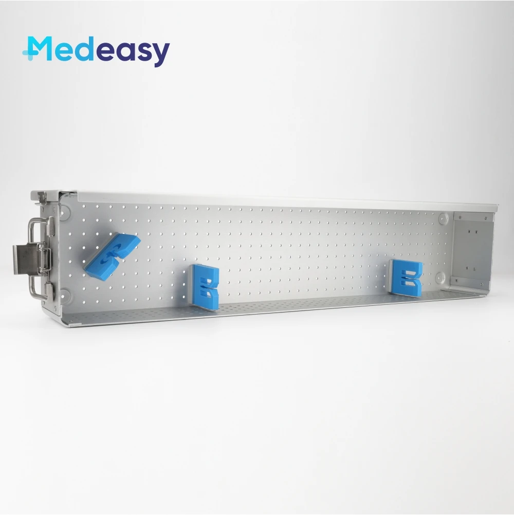 Aluminum Alloy Ureterorenoscopy Disinfection Case Box Autoclavable Sterilization Container