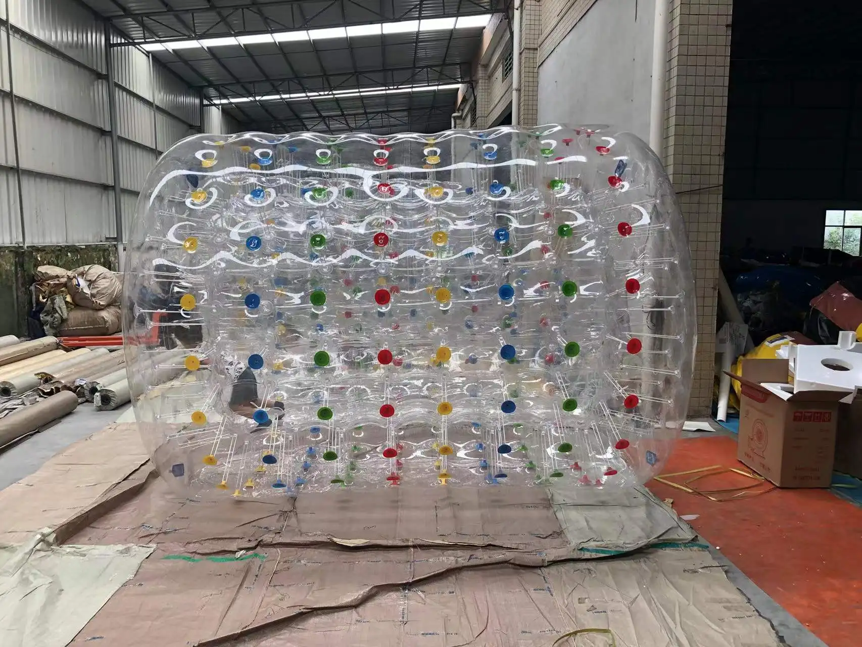 Hot Sell Wheel Custom Water Roller inflatable water ball game for adult