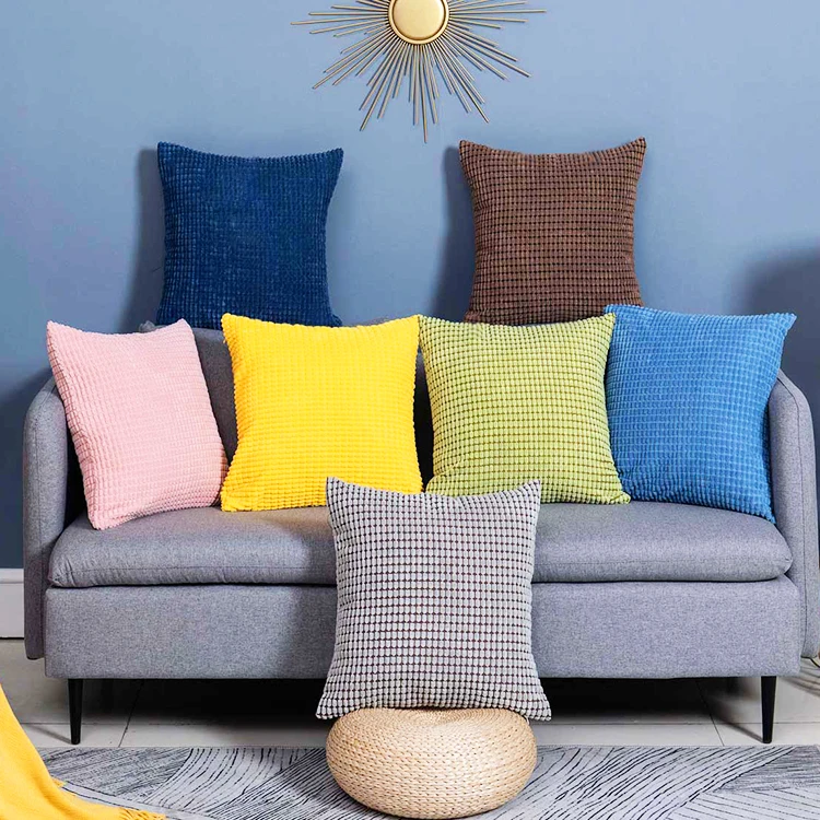 Интенсивная плюшевая подушка с зернистой поверхностью для наклона наволочки