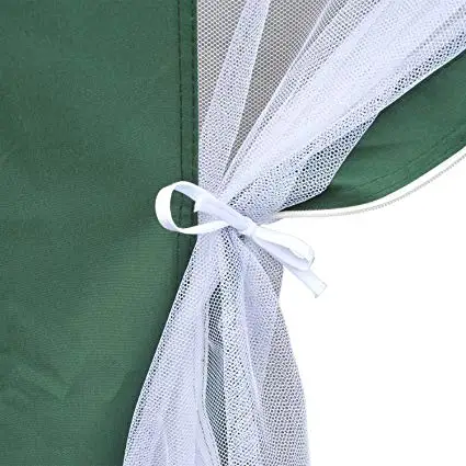 outdoor waterproof 2x2x2m gazebo hexagonal furniture hexagonal gazebo metal with mesh mosquito net