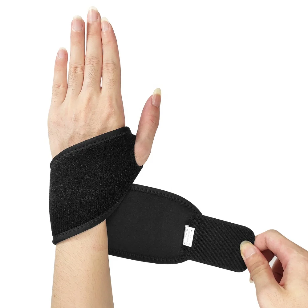 Неопреновый компрессионный бандаж для поддержки запястья с большими петлями для запястного туннеля, артрита