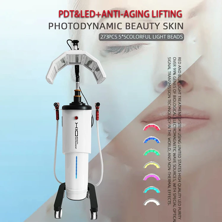 2025 news Medical Professional 7 Color Lights Led Photon Therapy Facial Beauty Equipment Led Pdt for salon use