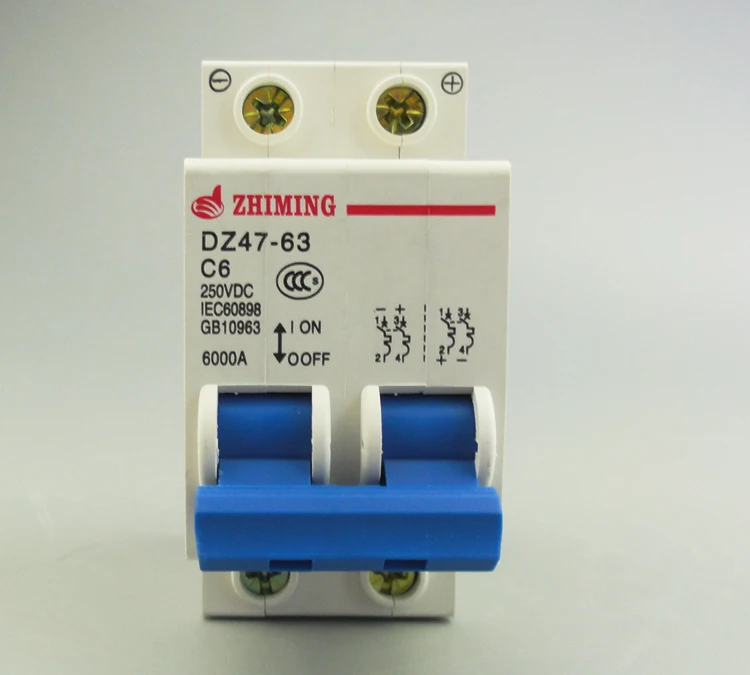 ZHIMING Brand Electrical Leakage Circuit Breaker 1P AC C Curve 20A RCCB/RCD Circuit Protector