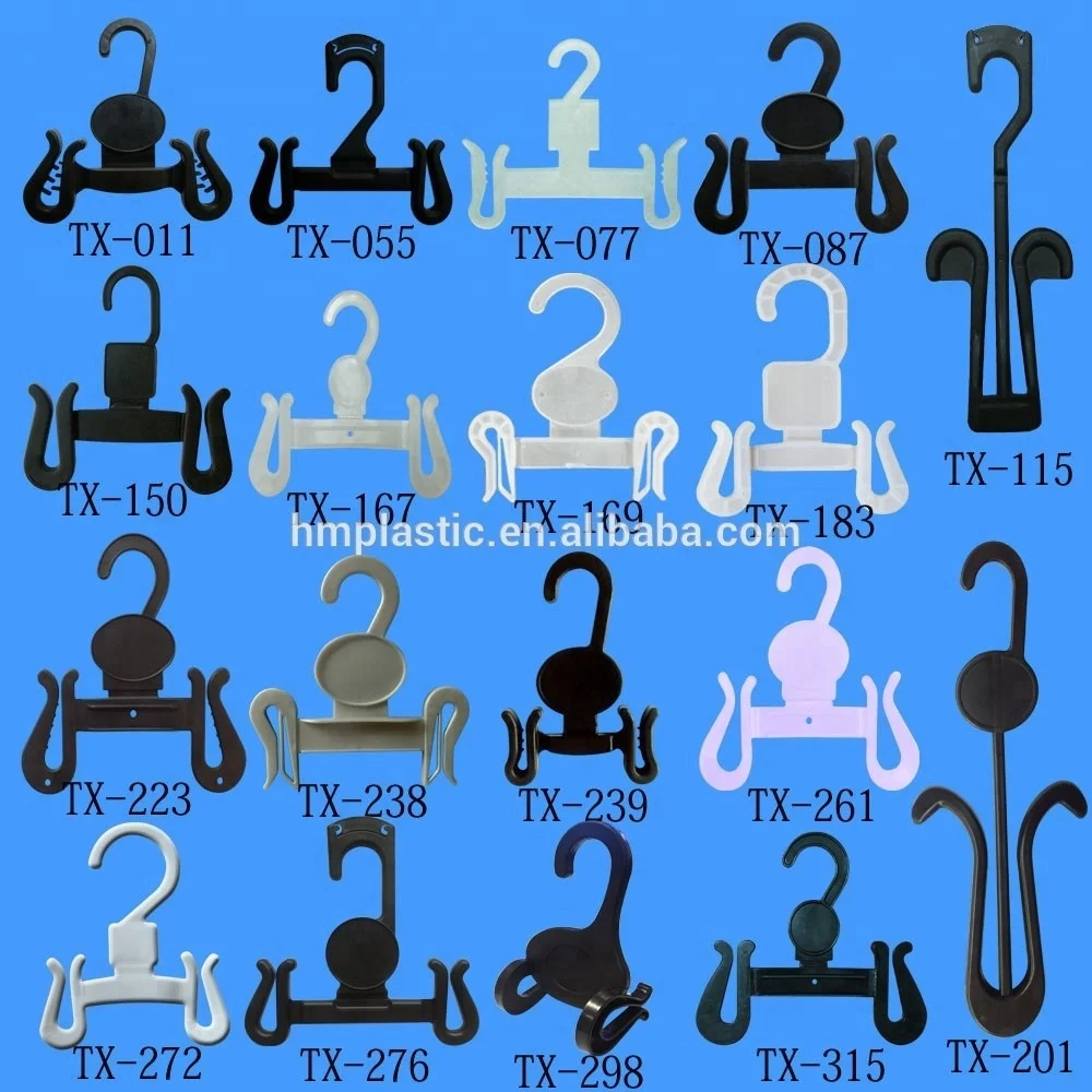 Durable black plastic shoe hook