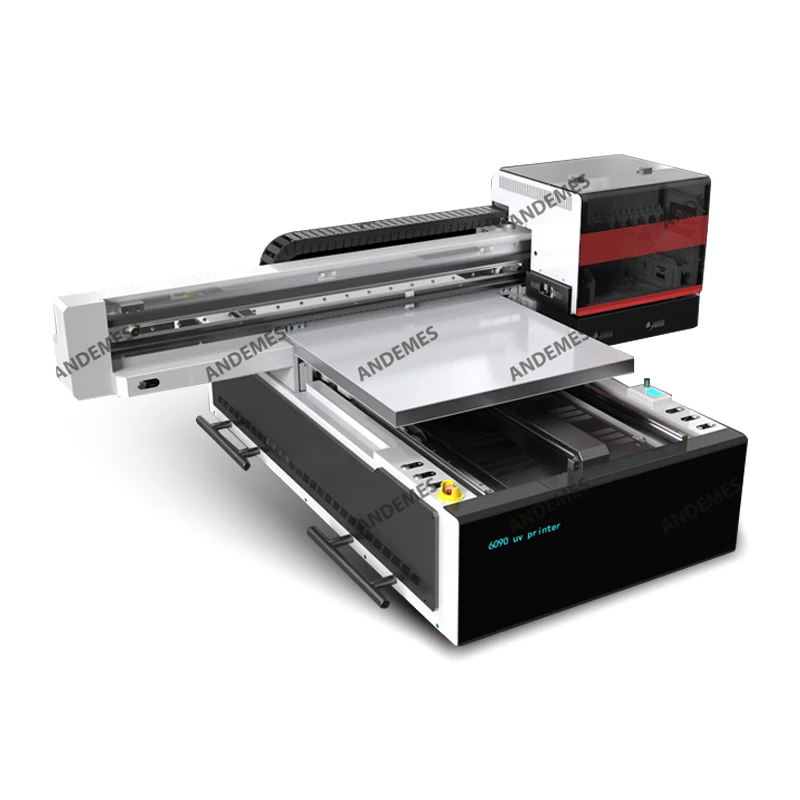 Новый продукт Andemes 6090 UV планшетный принтер 3 печатающих головки 60 см printwidth
