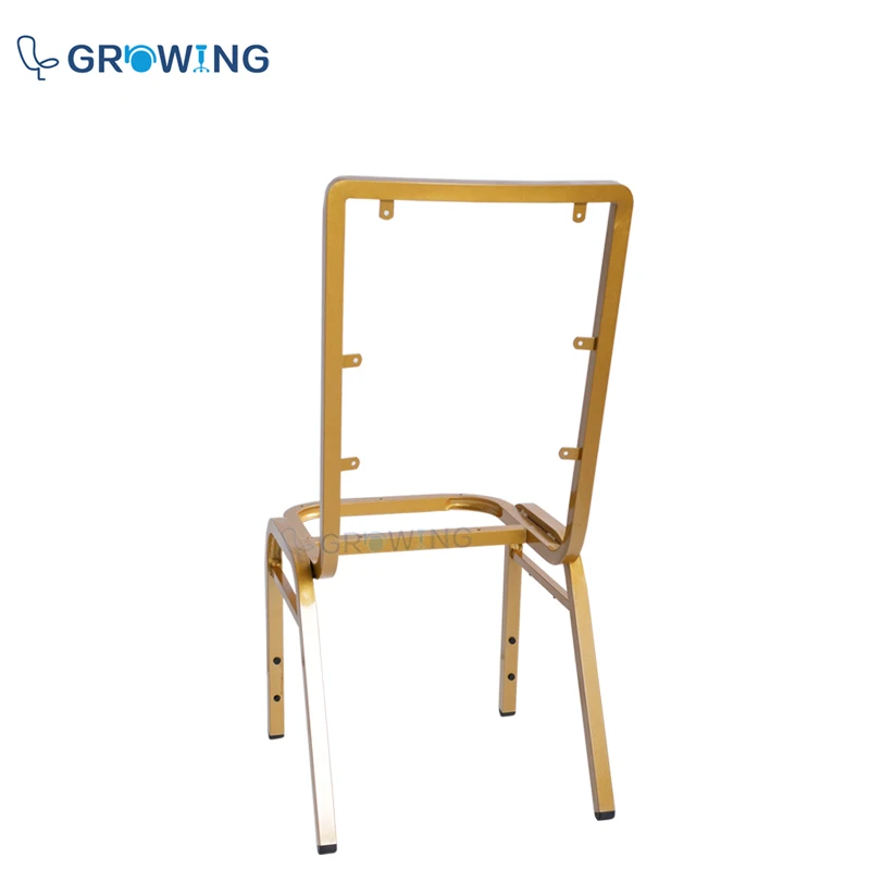 Cheap price Steel strong banquet chair Stackable metal leg for furniture