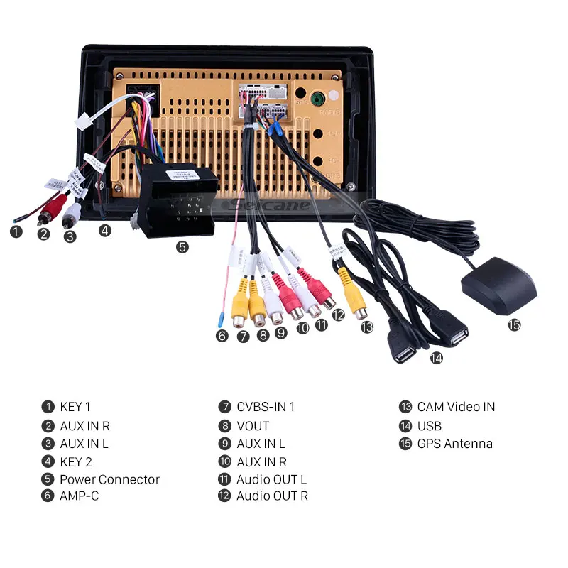 9 inch Android 9.1 for 2002 2003 2004-2008 Audi A4 Radio With HD Touchscreen GPS Navigation support Carplay DAB+ TPMS