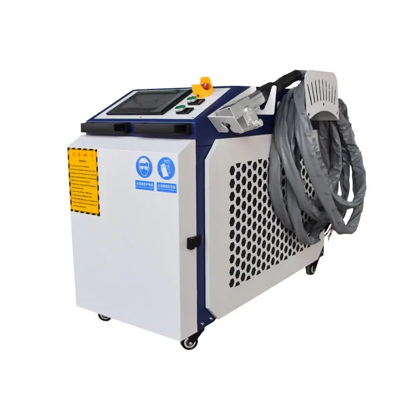 Continuous Laser Cleaning Machine Remove Rust Paint Surface Metal Raycus JPT MAX Mini Fiber Welding