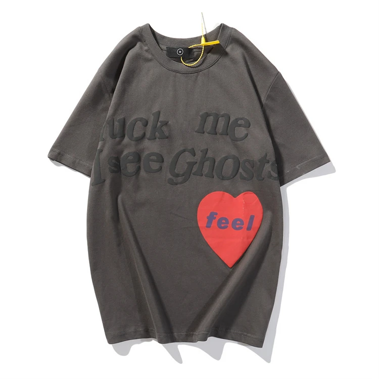 Оптовая торговля слоёный Футболка с принтом в виде пары с О-образным вырезом больших размеров 3d слойка трафаретная печать логотипа летняя футболка унисекс большие размеры мужские футболки