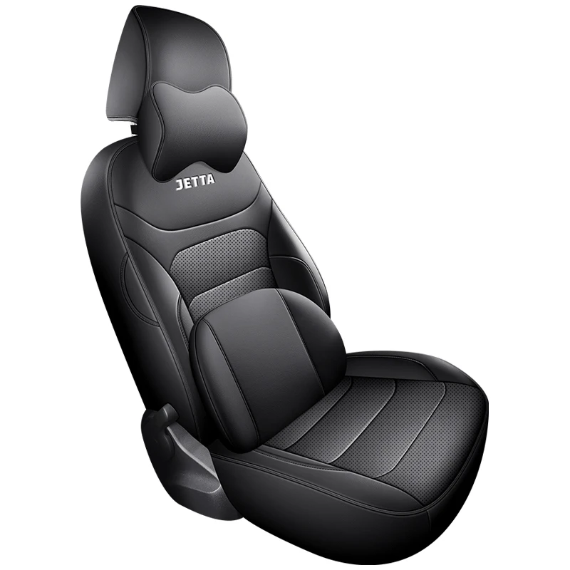 Sports Style  PU Leather Car Seat Covers Full Set Protector for VW Jetta 2007-2024