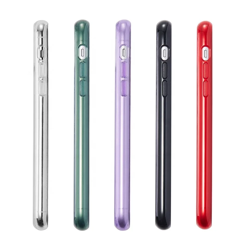 
Pc+tpu Clear Pc 360 protective Phone Case TWO layers clear Hard PC Shield +Soft BAYER TPU Bumper phone case 