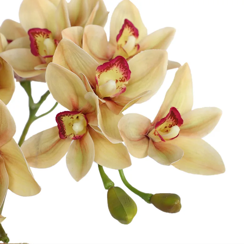 Wholesale high-grade most beautiful artificial flower fancy faux plant real touch butterfly orchid flowers