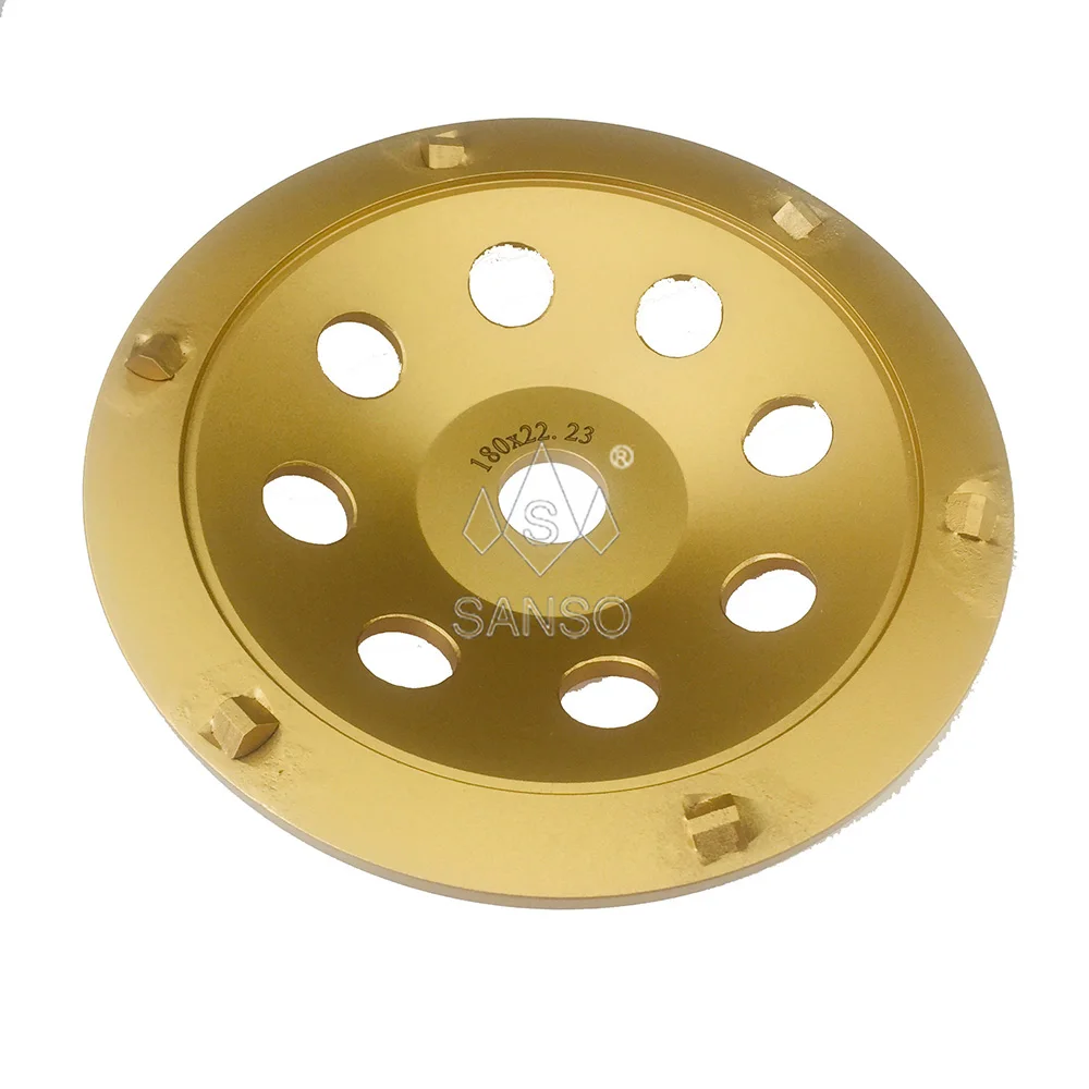 7 inch 180mm pcd diamond concrete grinding wheel cup disc for grinding concrete resin epoxy  floor