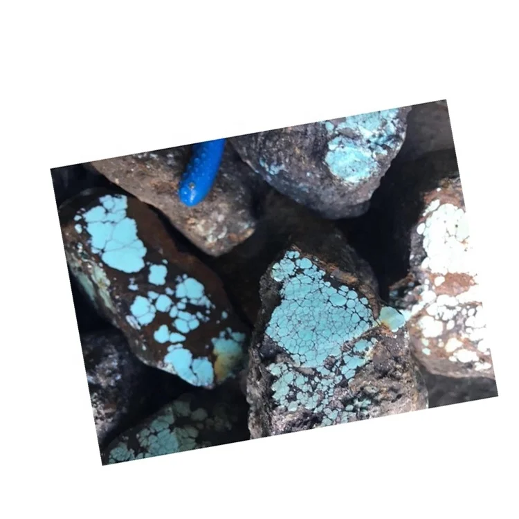 large stone spiderweb turquoise rough material  turquoise nuggets bulk gemstone