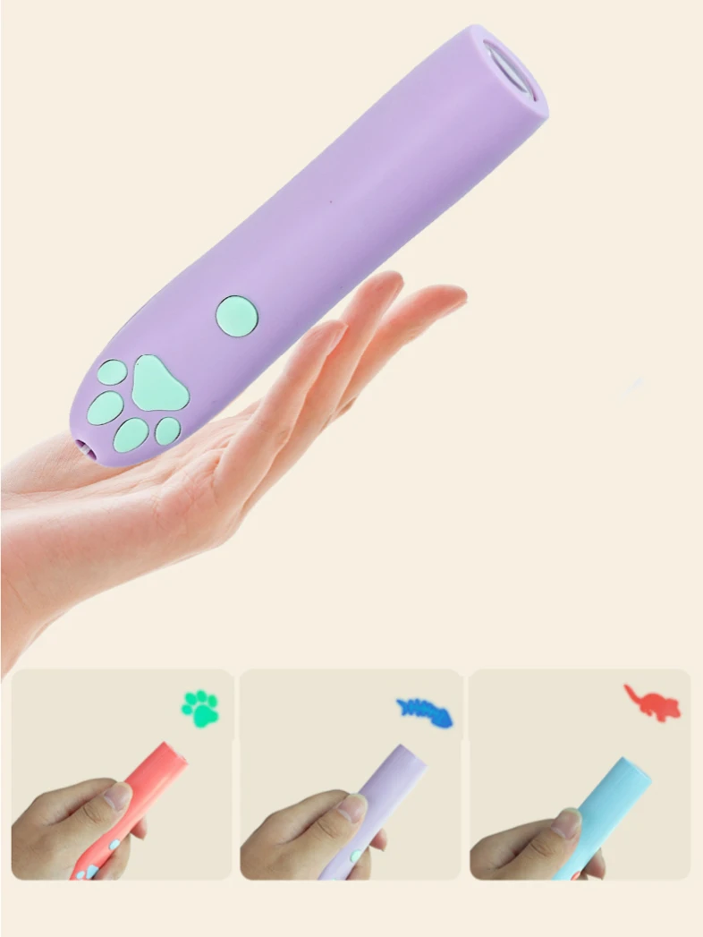 New Upgrade LED Laser Pen Pet Funny Toy Pointer Quality Interactive Cat Toys With Multiple Patterns Laser Funny Cat Stick