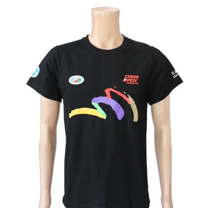 Fashion Design 100% Cotton Promotional Custom Logo Printing  Growing in Dark tshirt For Sports