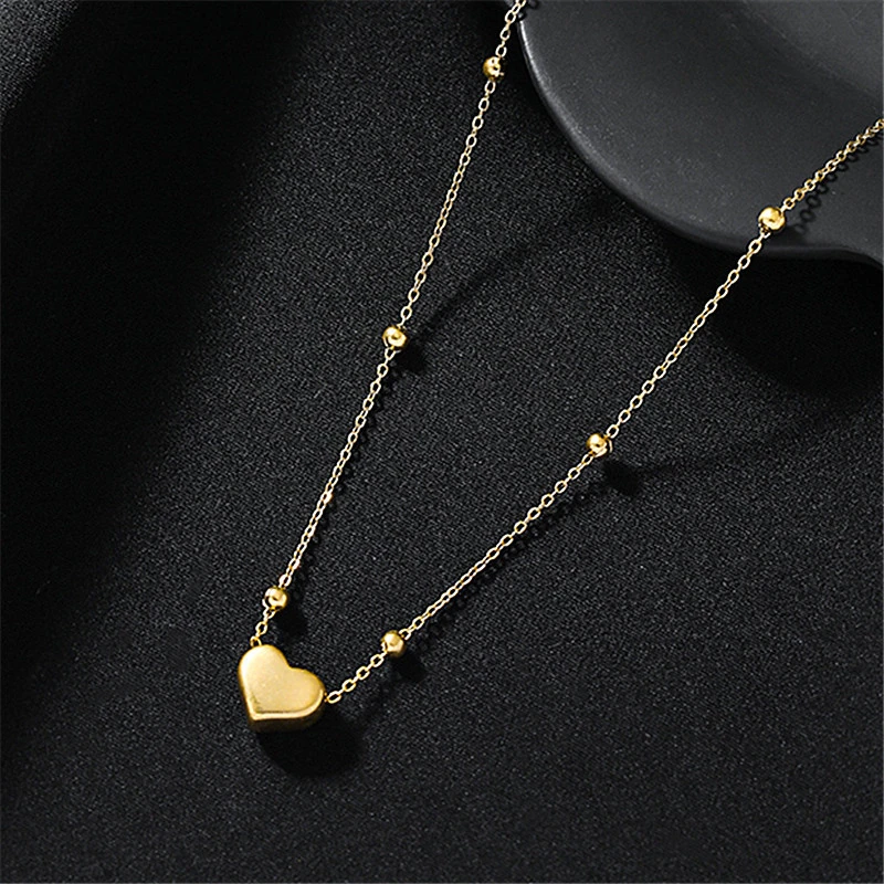 Aimgal Jewelry Wholesale new love titanium steel necklace female