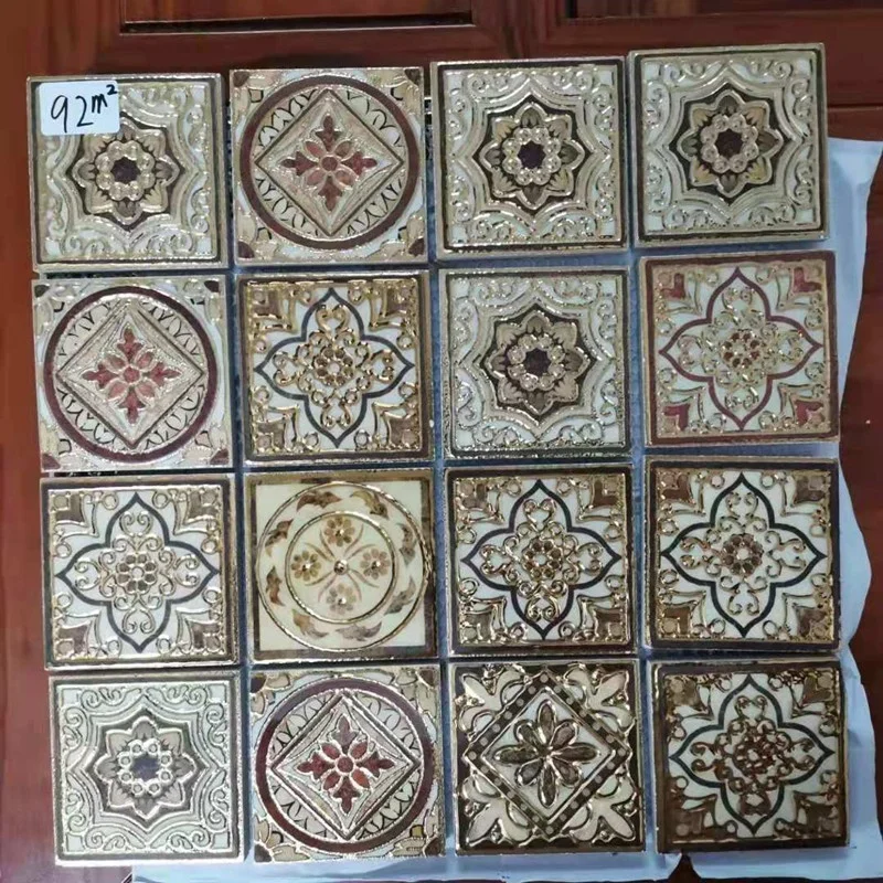 
Luxury golden colored electroplate glazed ceramic mosaic tile 