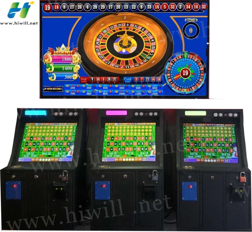 High Quality 3 Player Super Mega Ball Roulette Machine Wall Electronic Roulette Slot Machine Factory Price for sale